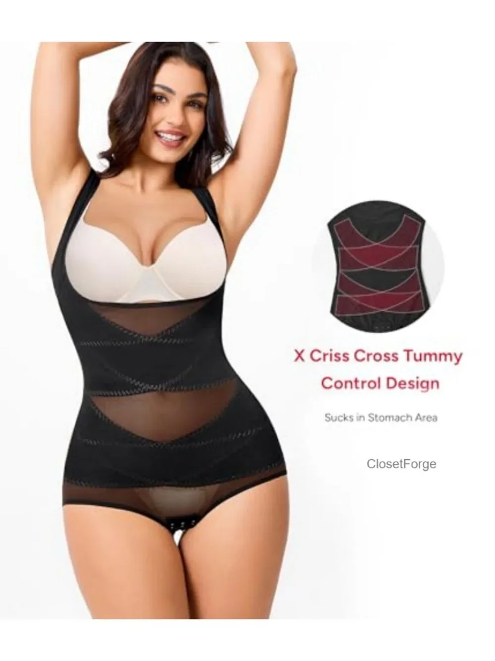 Tummy Control Shapewear Bodysuit Waist Trainer Faja Body Shaper